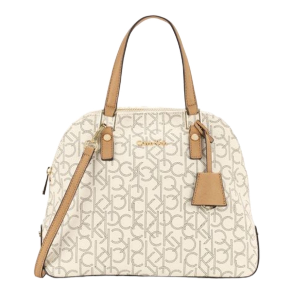 Calvin Klein Ronda Monogram Satchel handbag - Picture 3 of 8